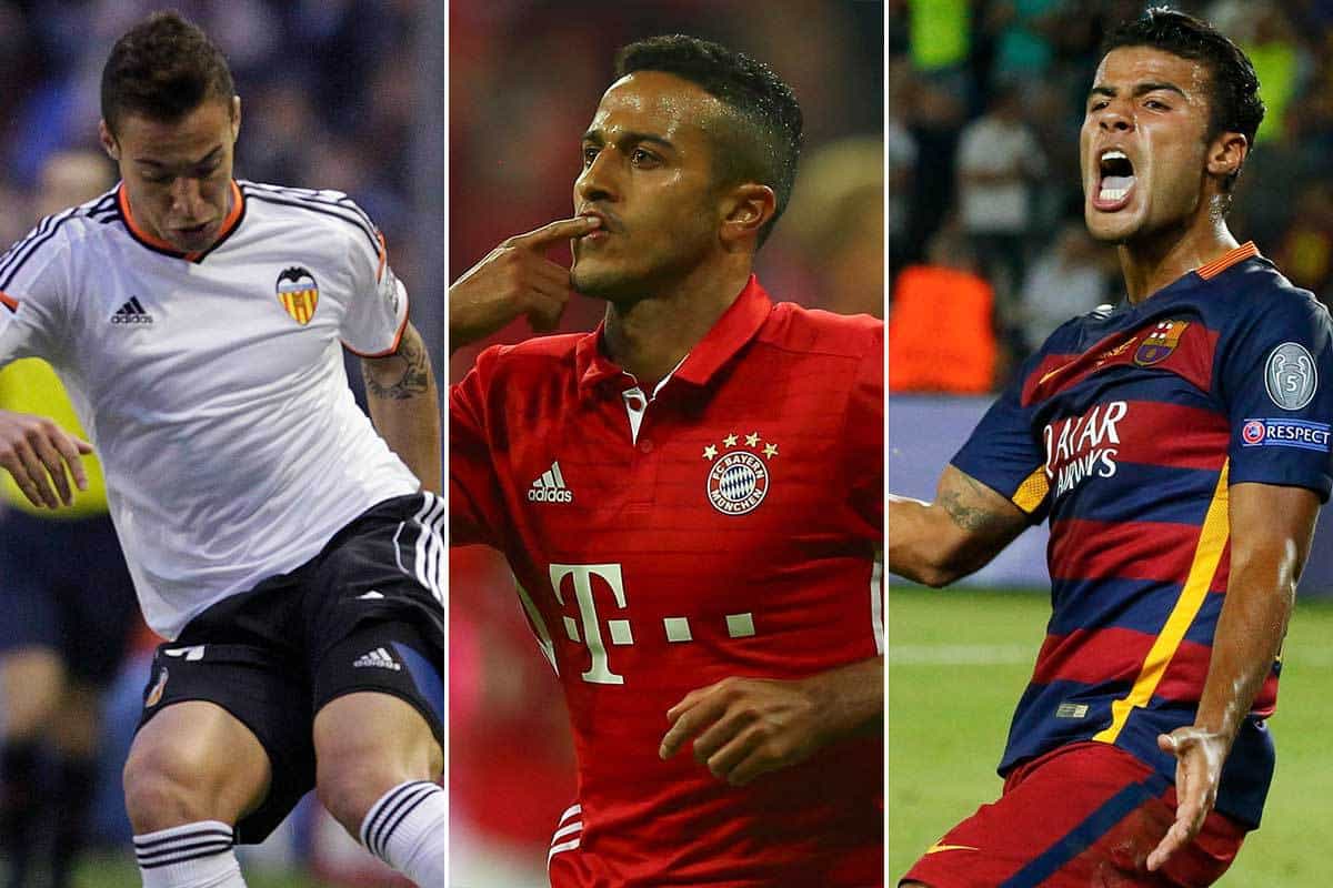 Thiago Alcantara, Rafinha Alcantara and Rodrigo Moreno