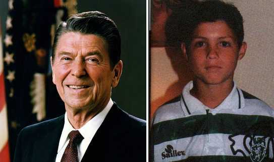 Cristiano Ronaldo and Ronald Reagan