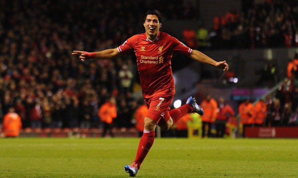 Luis Suarez in action for Liverpool
