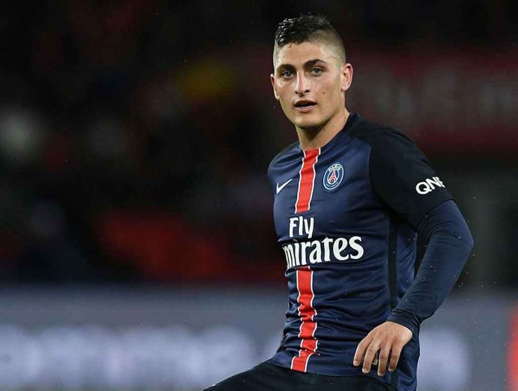 Marco Verratti in action for PSG