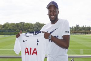 Tanguy Ndombele signs for Tottenham
