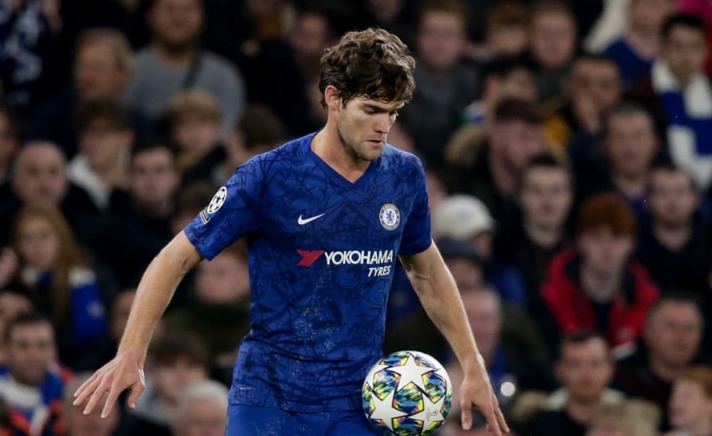 Chelsea defender Marcos Alonso in action