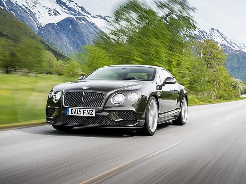 Bentley GT Speed car on the road