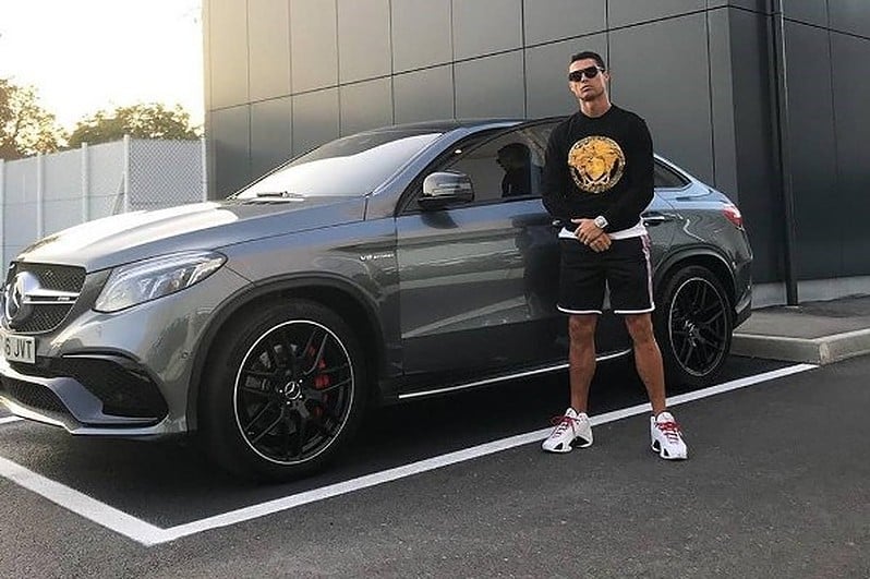 Cristiano Ronaldo and his Mercedes Benz GLE63s AMG