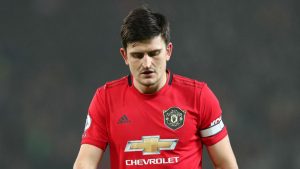 Manchester United defender Harry Maguire during Premier League game