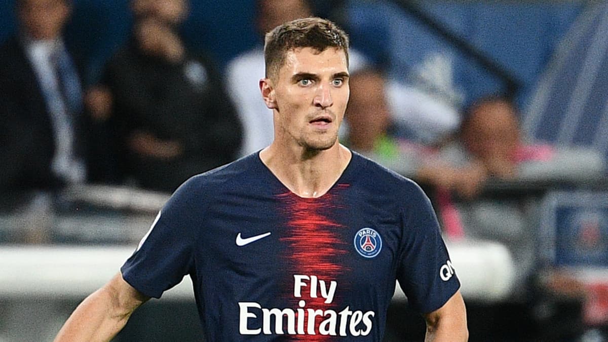 PSG player Thomas Meunier during Ligue 1 game