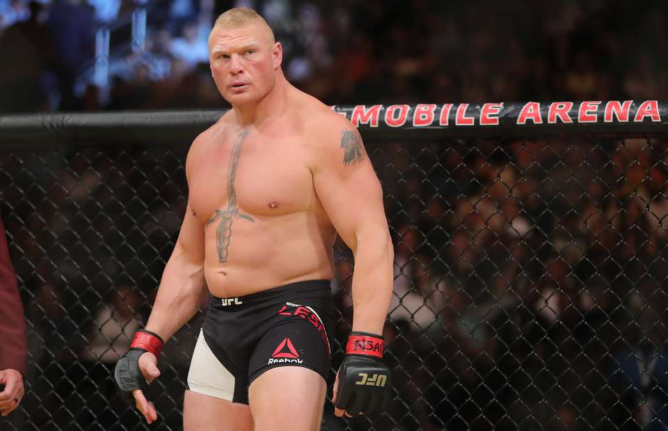 MMA-fighter-Brock-Lesnar-during-MMA-fight