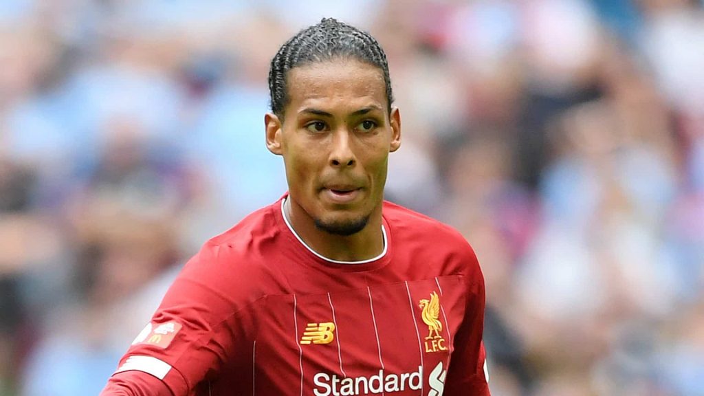 Virgil van Dijk in action of Liverpool