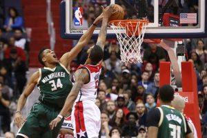 Giannis Antetokounmpo against Washington Wizards