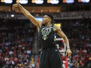 Giannis Antetokounmpo against Houston Rockets