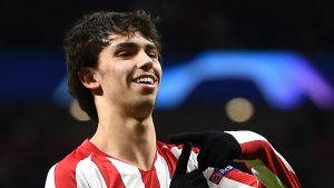 Joao Felix in action for Atletico Madrid in the Champions League