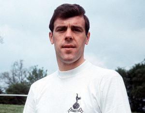 Mike England playing for Spurs