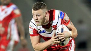 Josh Jones playing for Salford