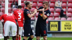 Timo Werne during RB Leipzig game