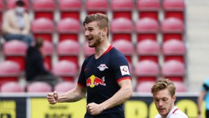 RB Leipzig star Timo Werner celebrates goal against Mainz 05
