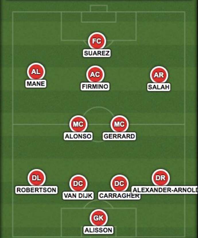 Wayne Rooney's best Liverpool XI