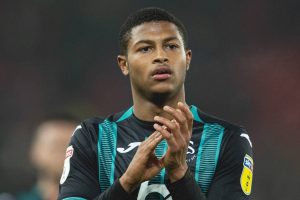 Rhian Brewster in action for Swansea