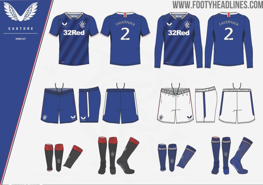 Rangers' home kit design concept
