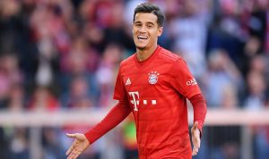 Philippe Coutinho in action for Bayern Munich