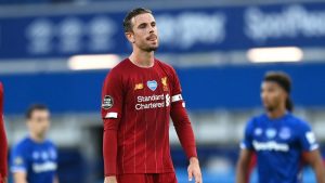 Jordan Henderson during Everton 0-0 Liverpool