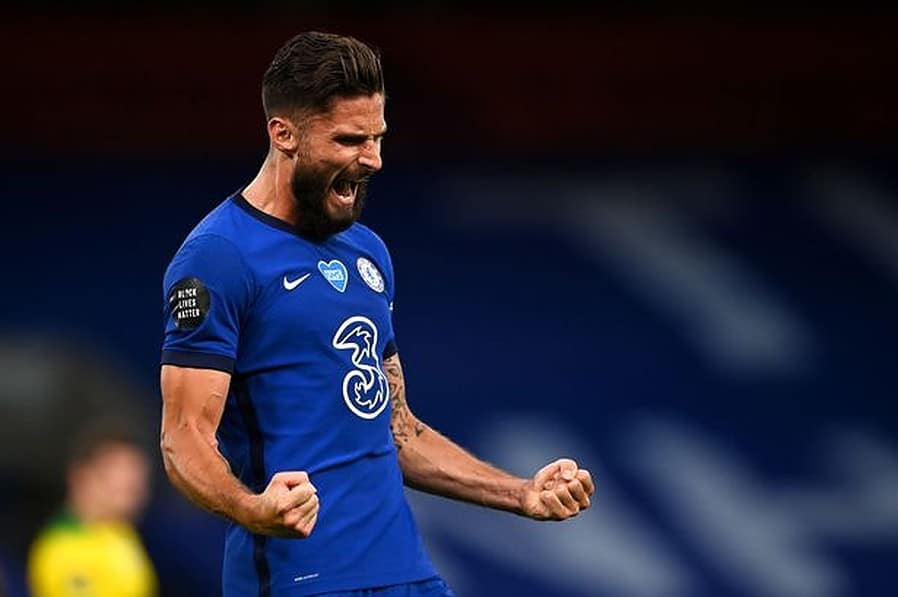 Olivier Giroud scored Chelsea's goal as they beat Norwich