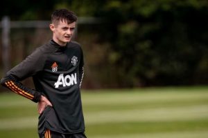 Logan Pye during United training