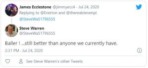 Everton fans react to Steven Pienaar clip