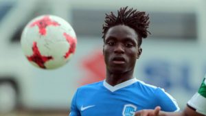 Ardjouma Junior Diomandé in action for KAS Eupen