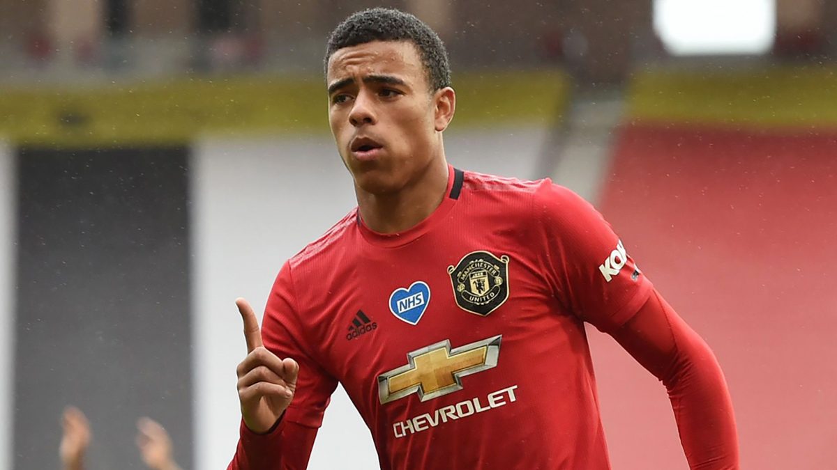 Mason Greenwood in action for Manchester United