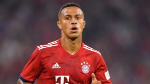 Thiago Alcantara during Bayern Munich game