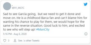 Manchester City fans suggest what to do with Eric Garcia