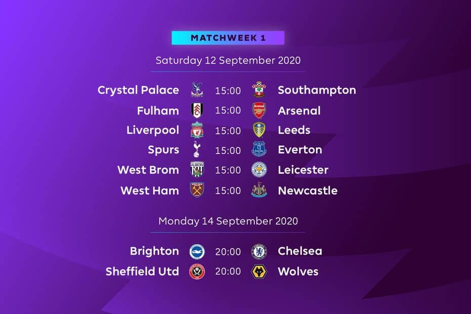 Premier League matchday 1