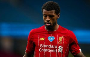 Liverpool's Georginio Wijnaldum reacts to Premier League fixture list