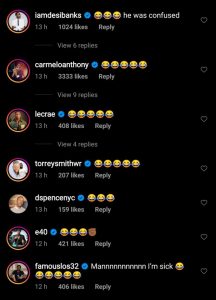 NBA stars react to Step Curry's post