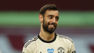 Bruno Fernandes in action for Manchester United