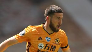 Matt Doherty in action for Wolves