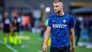 Milan Skriniar in action for Inter Milan