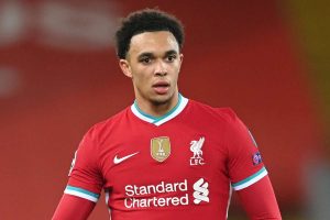 Trent Alexander-Arnold in action for Liverpool