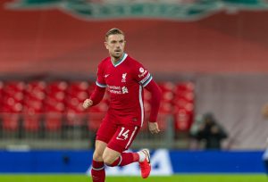 Jordan Henderson during Liverpool 1-1 West Brom