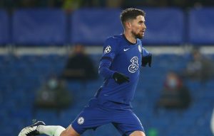 Jorginho of Chelsea scores their team's first goal from the penalty spot during the UEFA Champions League Group E stage match between Chelsea FC and FC Krasnodar