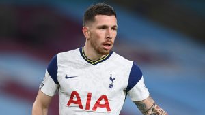 Pierre-Emile Hojbjerg in action for Tottenham