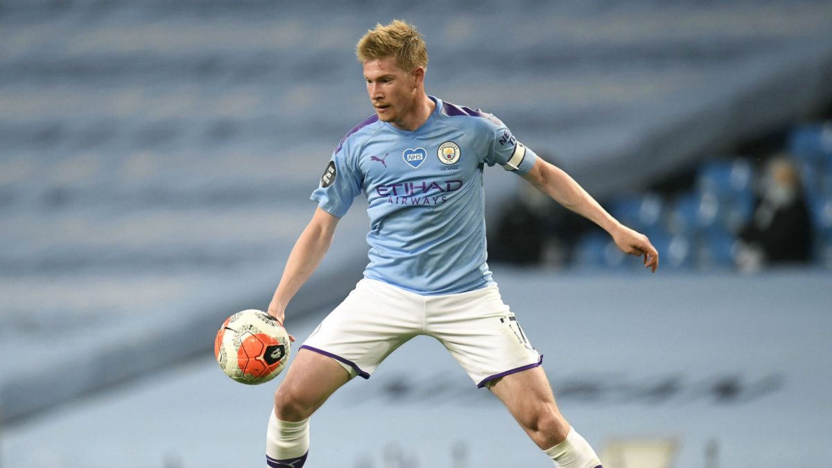 Kevin De Bruyne in action for Manchester City