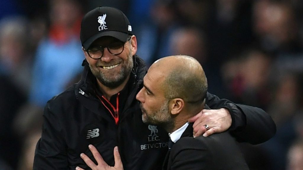 Jurgen Klopp and Pep Guardiola