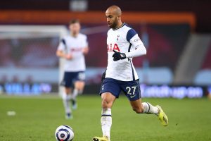 Lucas Moura in action for Spurs