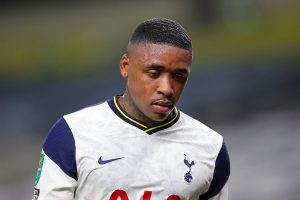 Steven Bergwijn in action for Spurs