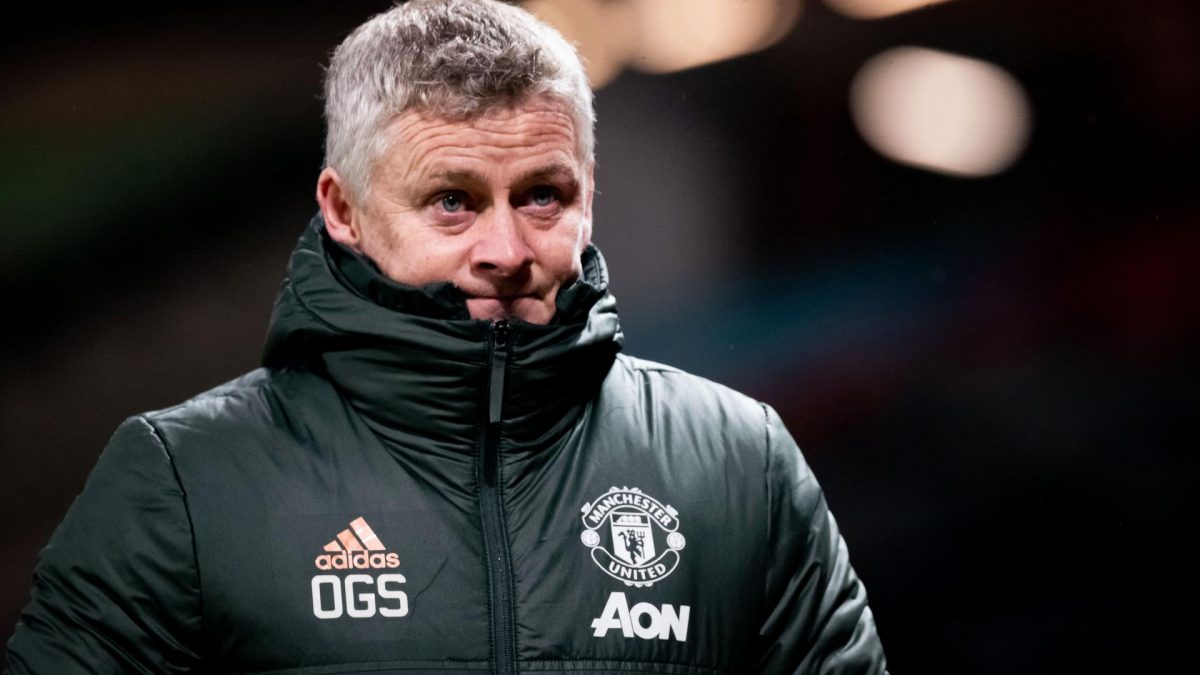 Manchester United Head Coach / Manager Ole Gunnar Solskjaer walks off at the end of the Premier League match between Manchester United and West Ham United at Old Trafford on March 14, 2021 in Manchester, United Kingdom. Sporting stadiums around the UK remain under strict restrictions due to the Coronavirus Pandemic as Government social distancing laws prohibit fans inside venues resulting in games being played behind closed doors. (Photo by Ash Donelon/Manchester United via Getty Images)