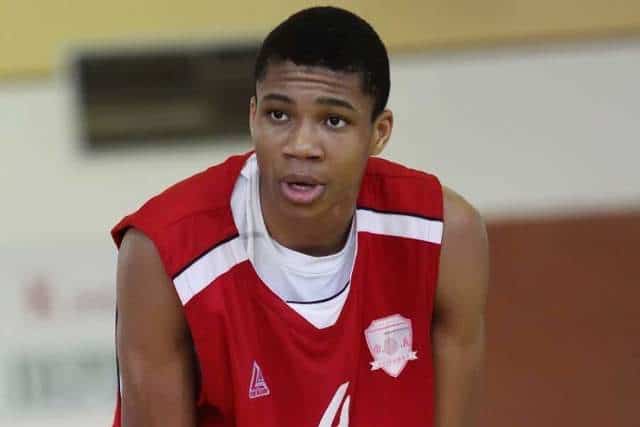 Giannis Antetokounmpo young