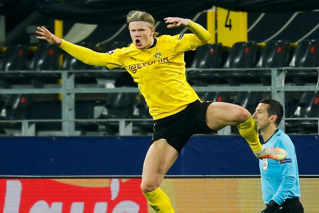 Ole Gunnar Solskjaer reacts to Erling Haaland's record amid Manchester United interest