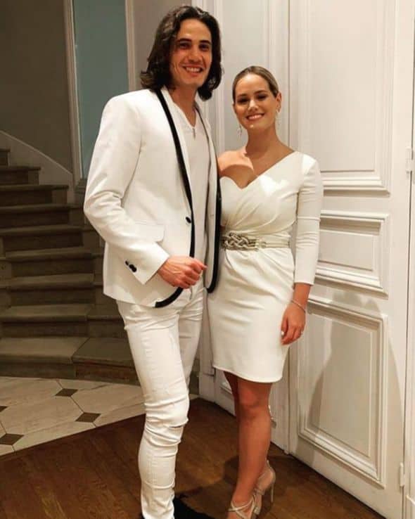 Jocelyn Burgardt and Edinson Cavani