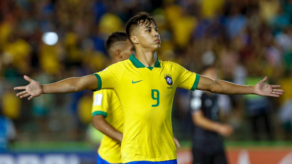 Кайо Жорже в составе сборной Бразилии U-17 (Фото - Martin Rose – FIFA/FIFA via Getty Images)